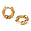 Women’s Simple All-match Retro Irregular Circles Metal Earrings - EH873G Gold - electronic accessories
