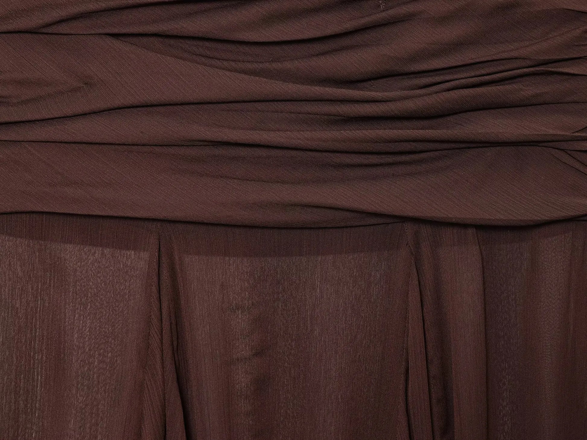 Women’s Simple and Comfortable Translucent Pleated Design Mid-length Skirt