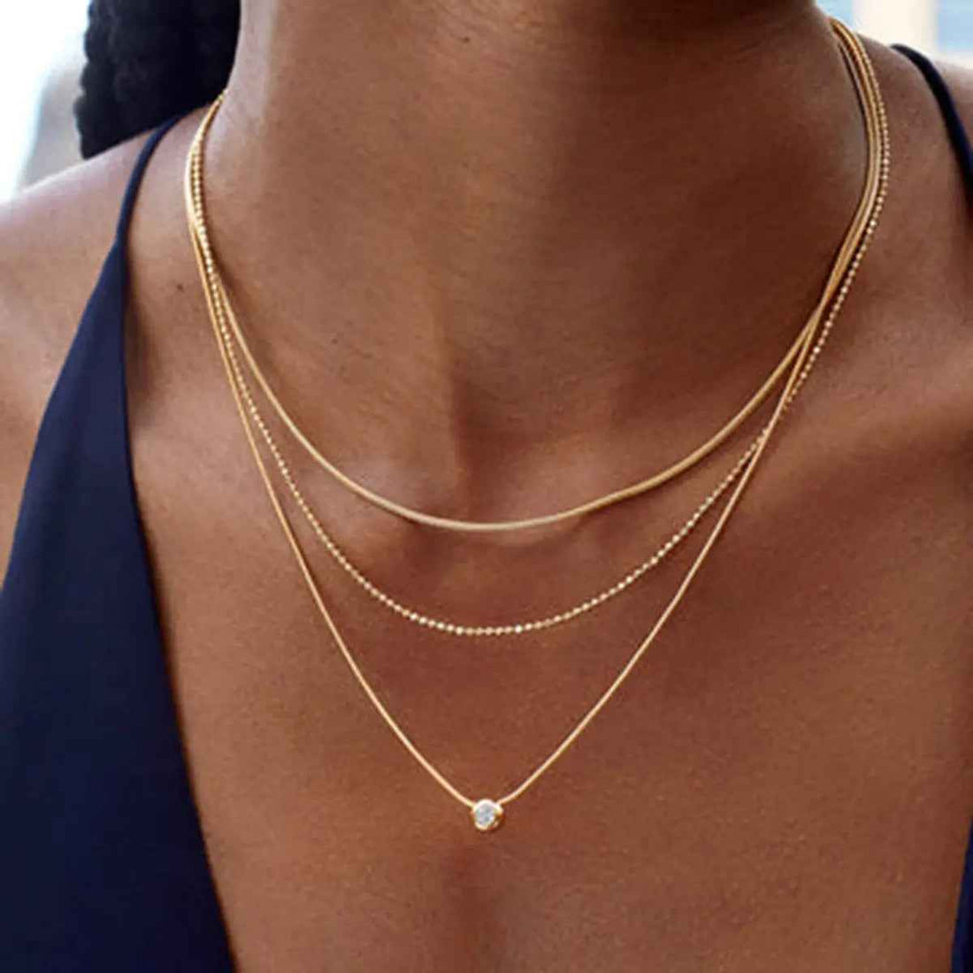 Women’s Simple And Light Luxury Titanium Steel Necklace - JDNW2403081 - electronic accessories