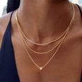 Women’s Simple And Light Luxury Titanium Steel Necklace - JDNW2403081 - electronic accessories