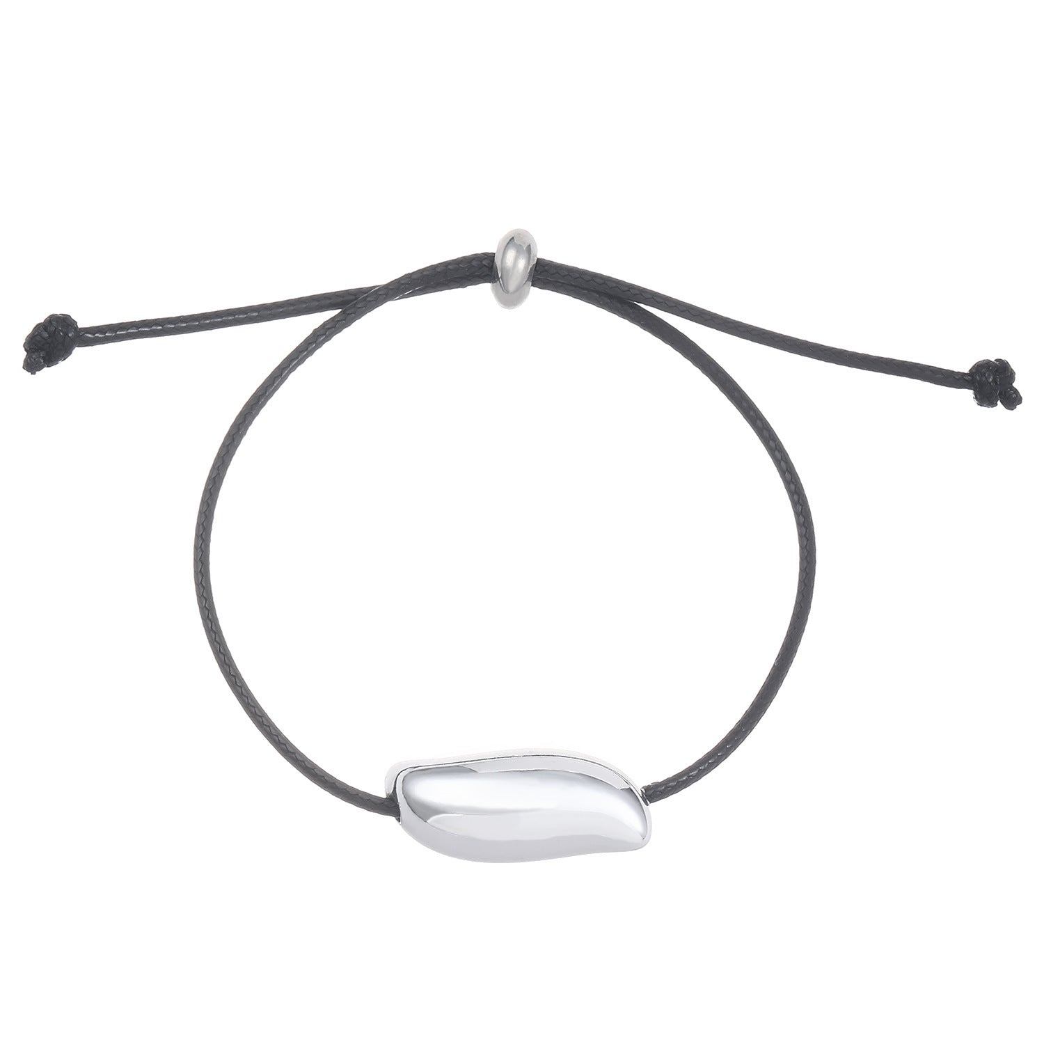 Women’s Simple Ball Love Knotted Bracelet Necklace - 05 White K Thin Strip N1094 - electronic accessories