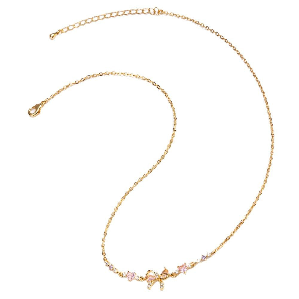 Women’s Simple Fashion Personality Bow Necklace - electronic accessories