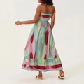 Women’s Sleeveless Strapless Long Dress Bohemian