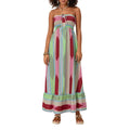 Women’s Sleeveless Strapless Long Dress Bohemian - C / S