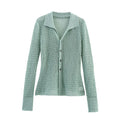 Women’s Slim Fit Knitted Cardigan - Green cardigan / M