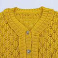 Women's Slim Fit Knitted Cardigan V-neck Long Sleeve