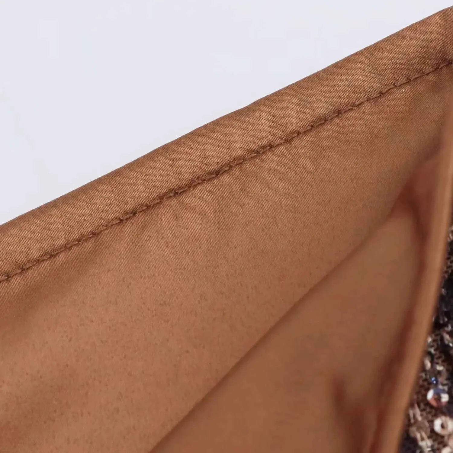 Women's Slim Fit Sequin Inlaid High Waisted Mini Skirt