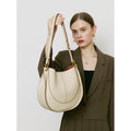 Women’s Soft Leather Niche Crossbody Bag - Milkshake White (in stock)