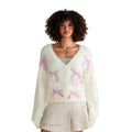 Women’s Solid Color Button Down Knit Cardigan - PURPLE / L