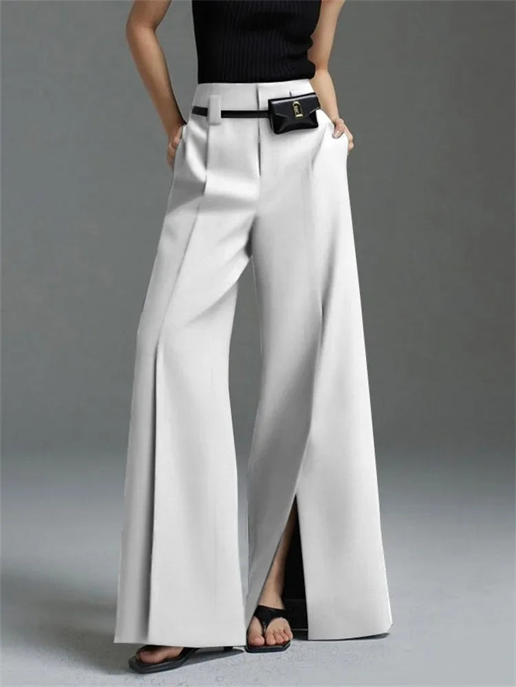 Women’s Solid Color Commute Suit Pants