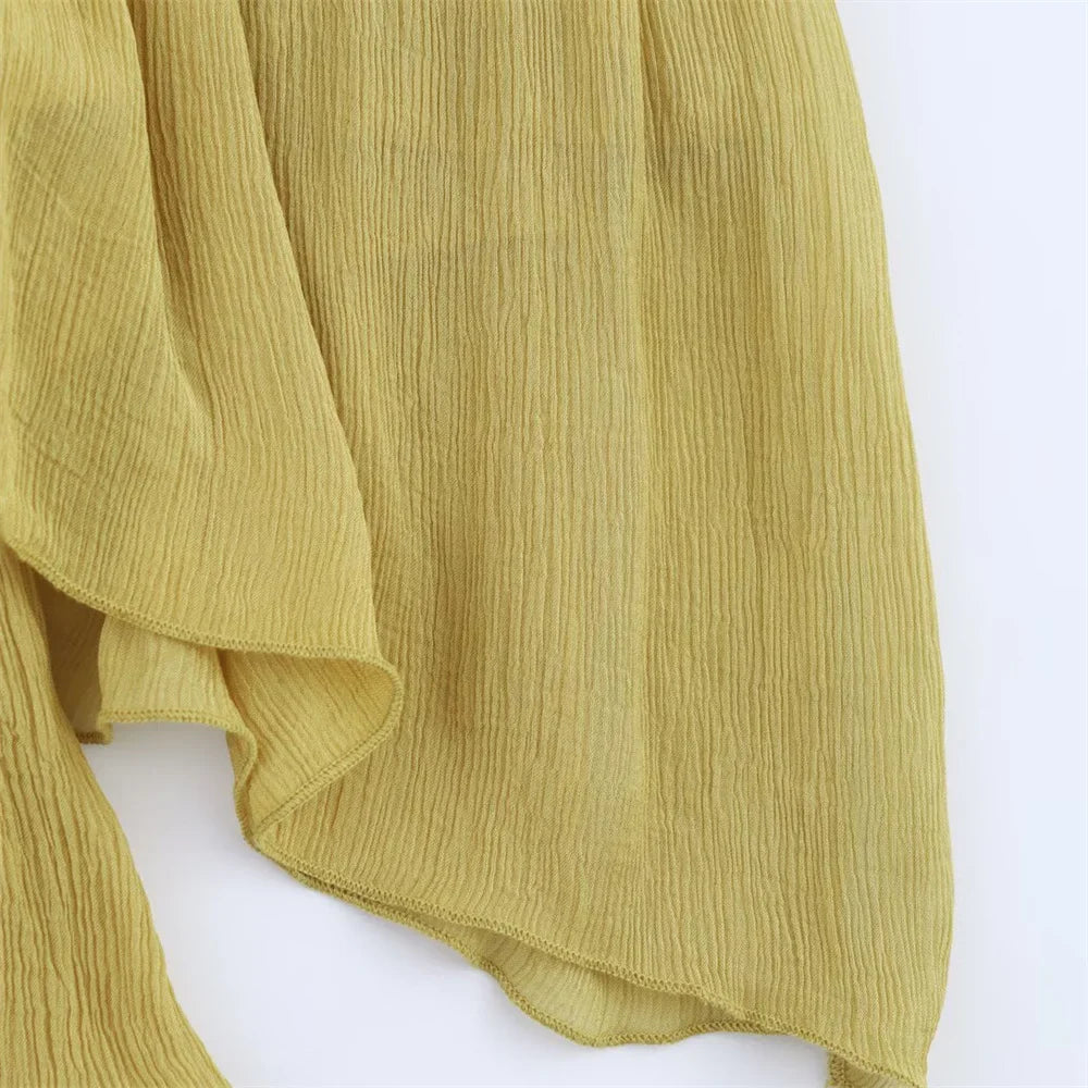 Women’s Splicing Irregular Versatile Solid Color Temperament Half Skirt