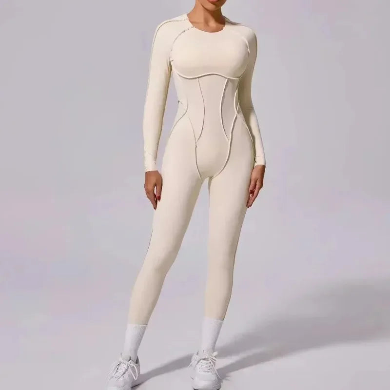 Women’s Sports Bodysuit Kit Yoga Fitness Jumpsuit