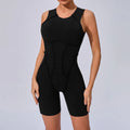 Women’s Sports Bodysuit Kit Yoga Fitness Jumpsuit - Black 5 / L