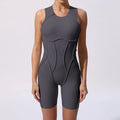 Women’s Sports Bodysuit Kit Yoga Fitness Jumpsuit - carbon gray 5 / S