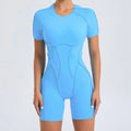 Women’s Sports Bodysuit Kit Yoga Fitness Jumpsuit - Flame blue 3 / S