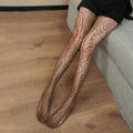 Women’s Stocking Dark Punk Tights - Brown-JK6164 / One Size / CHINA
