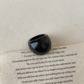 Women’s Stylish Retro Minimalism Niche Resin Bracelet Ring - Black - electronic accessories