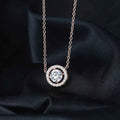 Women’s Stylish Round Zircon Pendant Clavicle Chain - electronic accessories