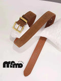 Women's Suede Cowhide Belts Genuine Leather