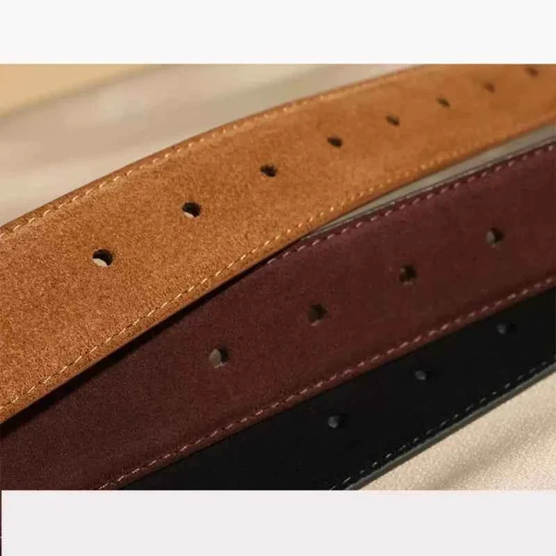 Women's Suede Cowhide Belts Genuine Leather