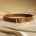 Women’s Suede Cowhide Belts Genuine Leather - caramel / 100cm / CHINA