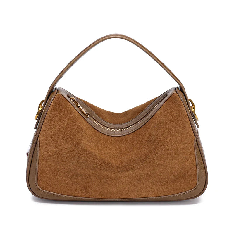 Women’s Suede Genuine Leather Crossbody Bag