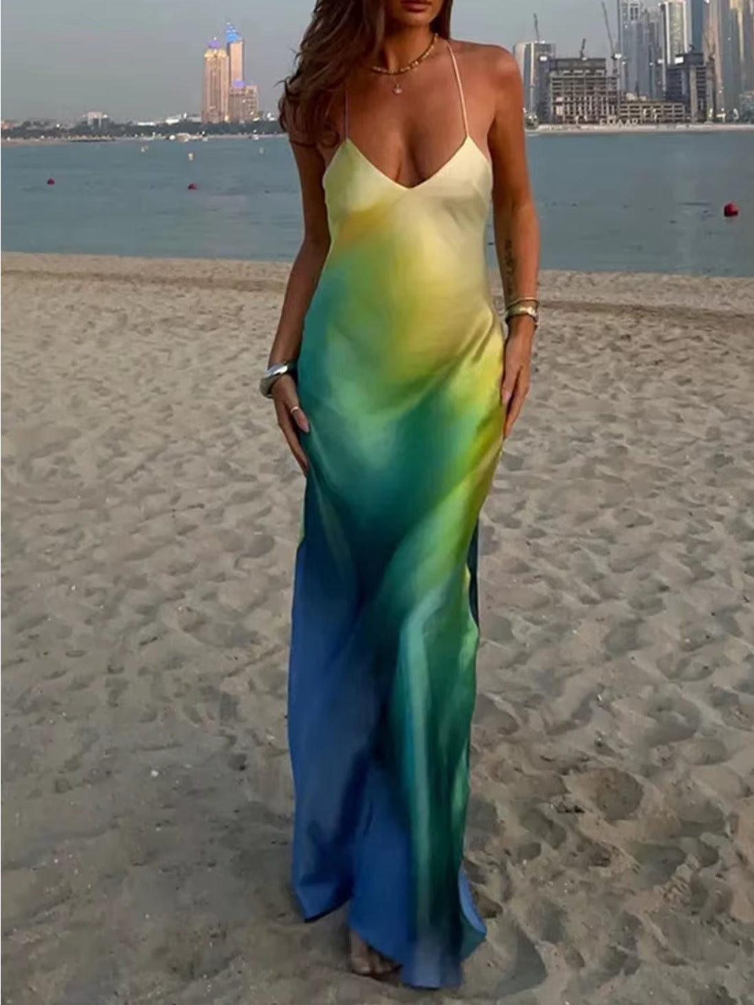 Women’s Summer Boho Cami Long Dress