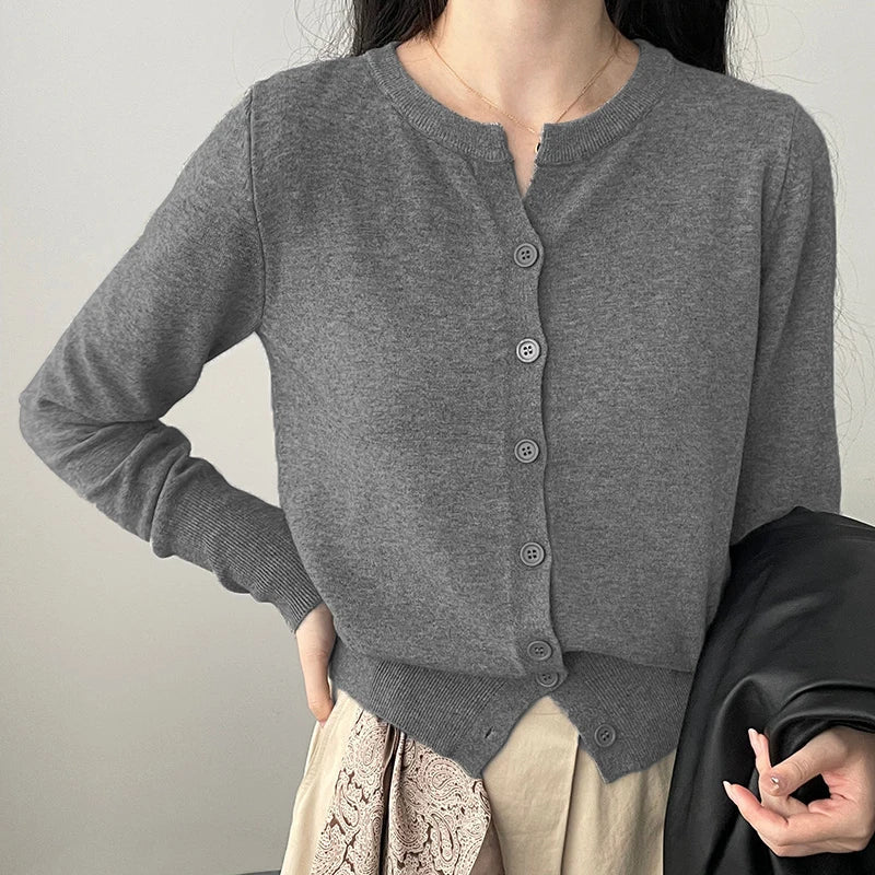 Women’s Thin Fleece Knit Loose Short Cashmere Sweater - Other