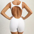 Women’s Tracksuit Yoga Set Backless Jumpsuits One Piece - white / S / CHINA