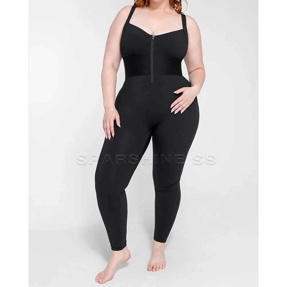 Women’s Tummy Control Shapewear Leggings High Waisted Full Body - black / XS（old）
