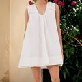 Womens V Neck Tank Dress - C / M