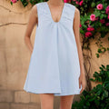 Womens V Neck Tank Dress - A / XL
