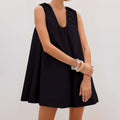 Womens V Neck Tank Dress - B / XL