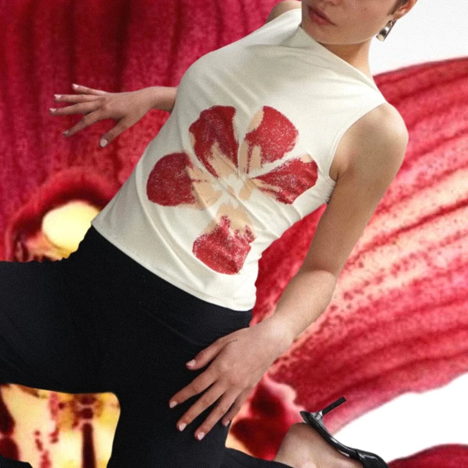 Women’s Vintage Crop Tank Tops Slim Fitted Aesthetic - Other