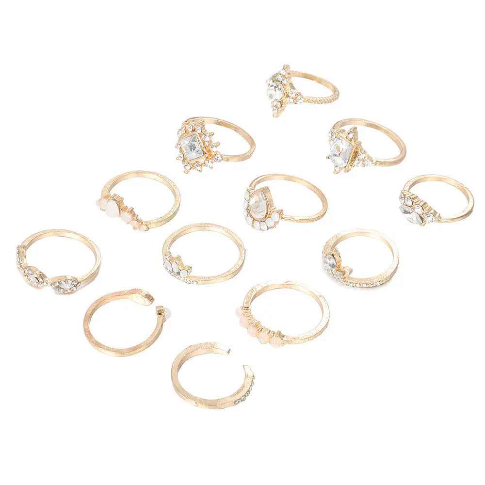 Women's Vintage Water Drop Diamond Ring Suit - Norellé