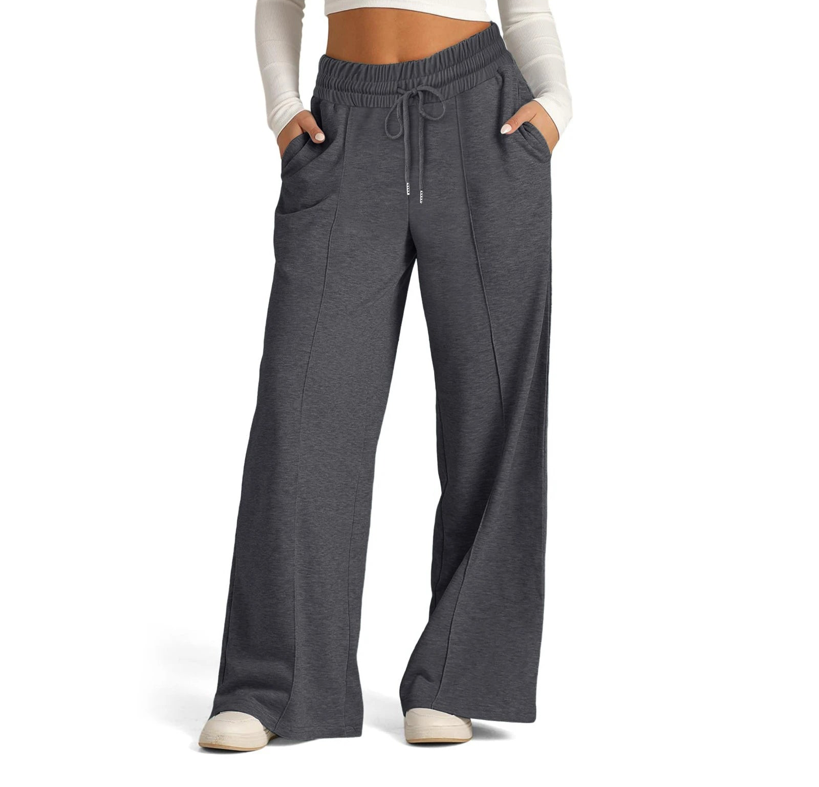 Womens Wide Leg Sweatpants High Waisted