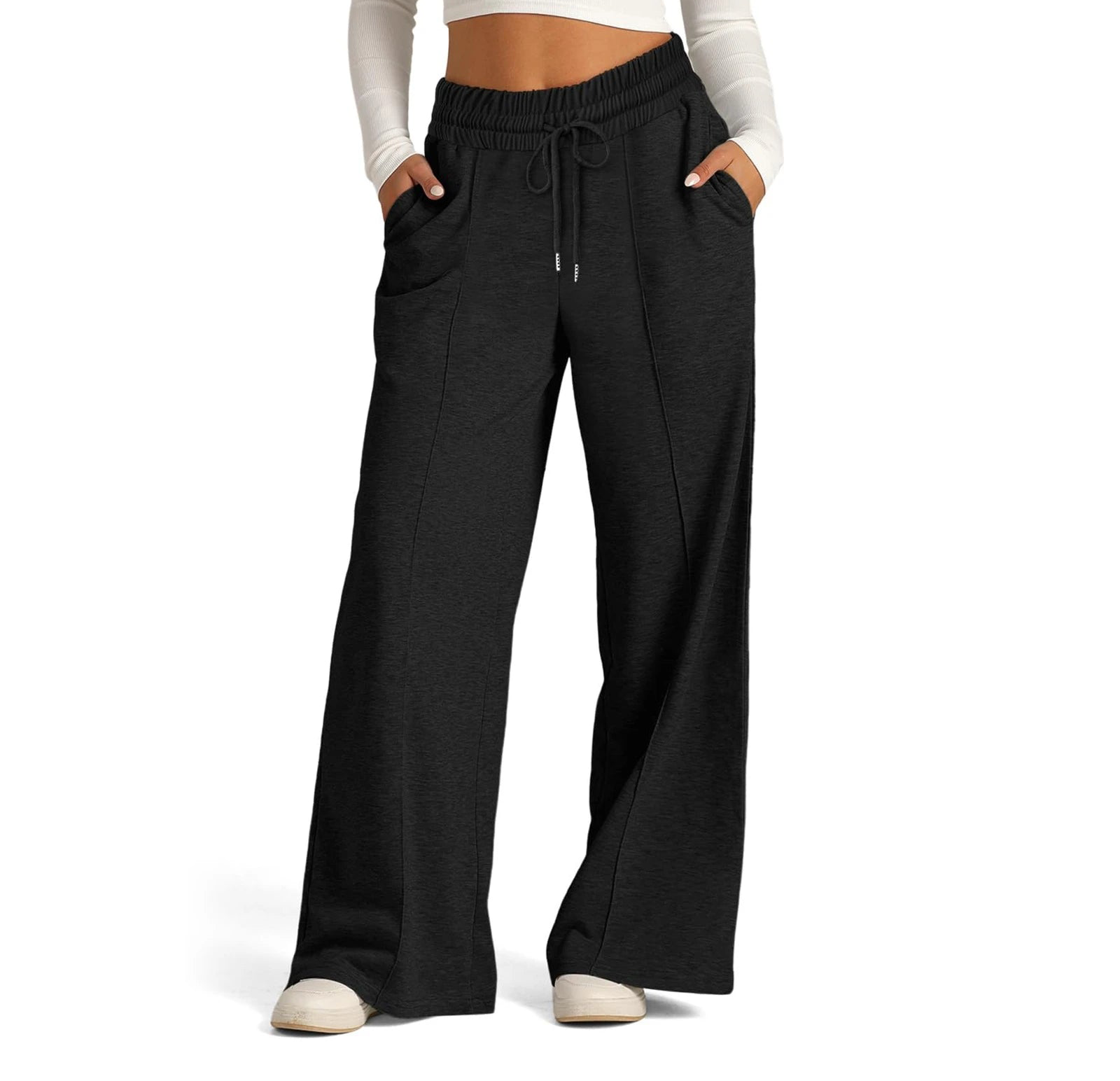 Womens Wide Leg Sweatpants High Waisted