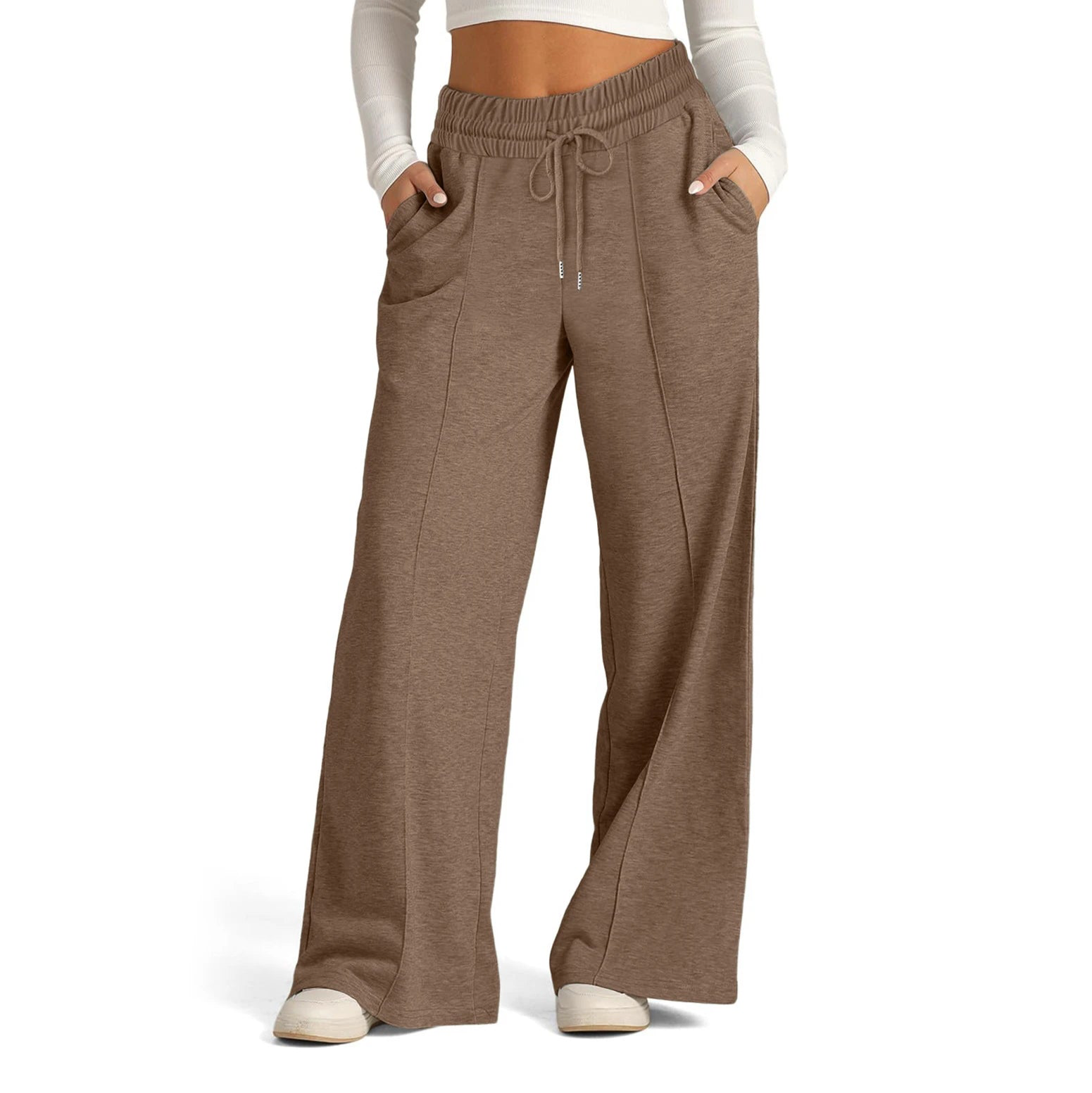 Womens Wide Leg Sweatpants High Waisted