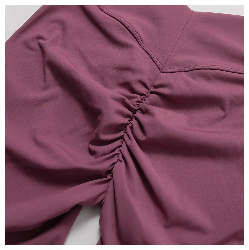 Women’s Yoga Gym Shorts High Triangle Waist