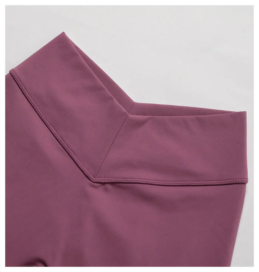 Women’s Yoga Gym Shorts High Triangle Waist