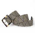 Woven Bohemian Style Square Buckle Wide Women Belt