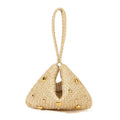 Woven Handbags Summer Metal Round Handle Straw Bag - 2