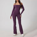 Yoga Jumpsuit Women’s Gym Fitness Bodysuits - Grape thistle purple / M / CHINA