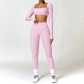 Yoga Set 2PCS Sportswear Workout Clothes - cherry blossom pink 3 / XL / CHINA