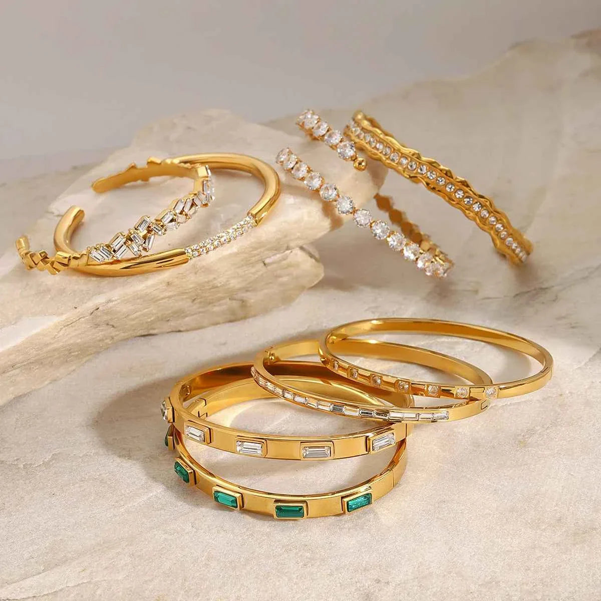 Zircon Bracelet Adjustable Stackable Bracelet