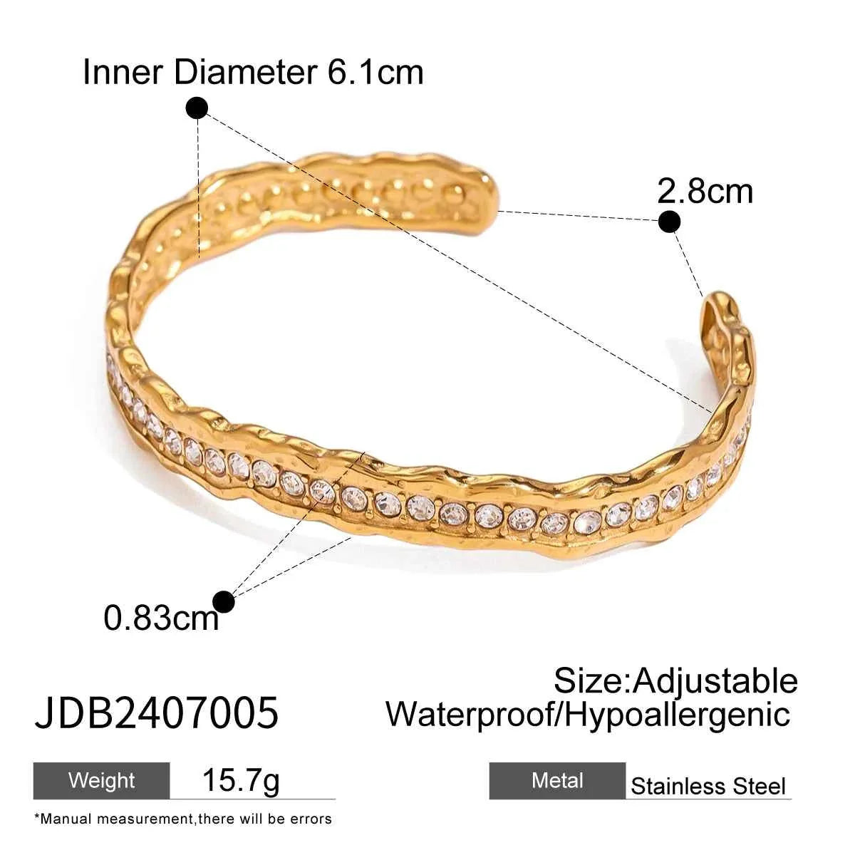 Zircon Bracelet Adjustable Stackable Bracelet