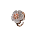 Zircon Shining Flowers Set Rings Simple - KISS095R Ring / Adjustable Opening - electronic accessories