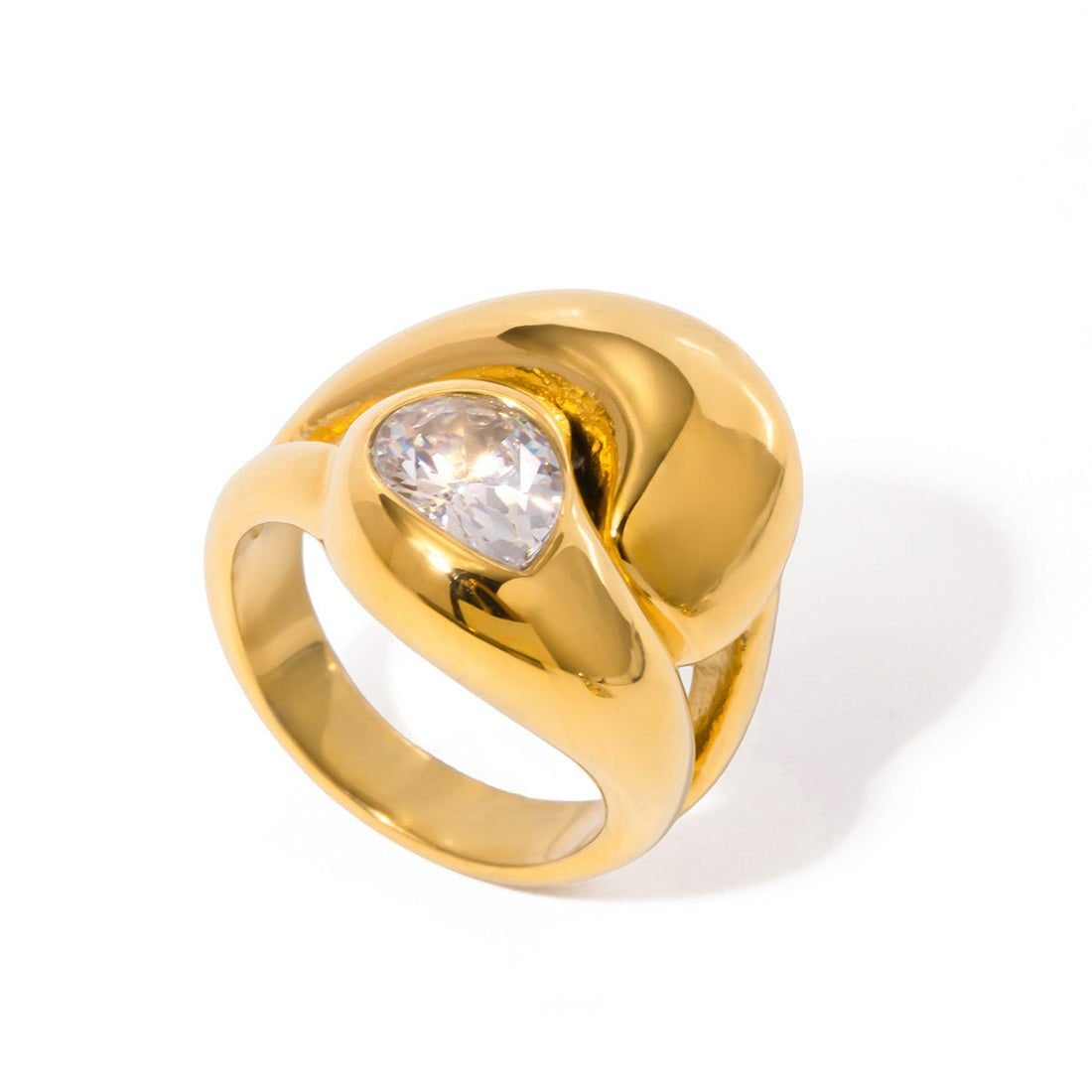 Zircon Titanium Steel Ring Does Not Fade - electronic accessories